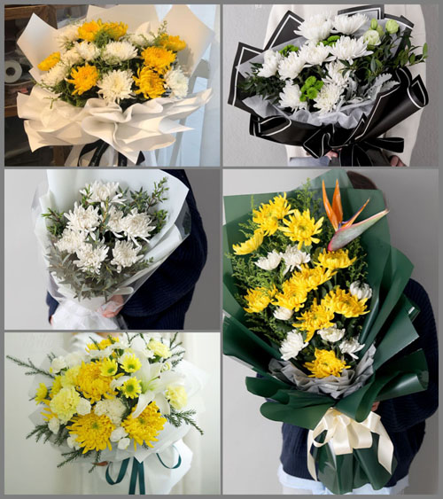 广东广州市增城区荔城街道隔塘村白事花束代送